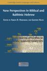 New Perspectives in Biblical and Rabbinic Hebrew - cover image